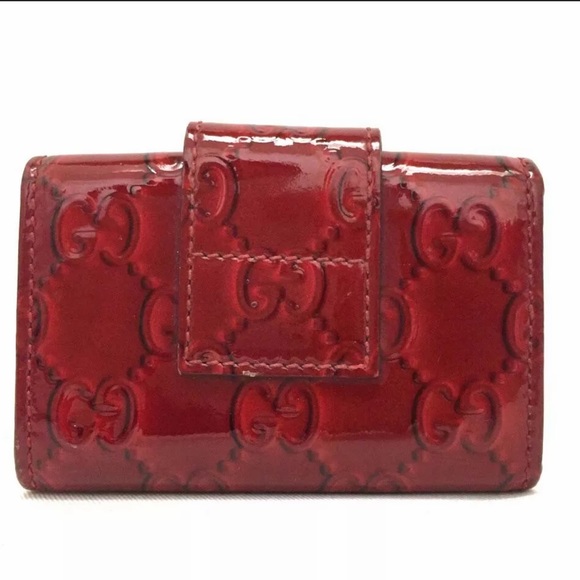 Authentic GUCCI Shima GG Logo Patent 6 Key Case - Picture 5 of 15